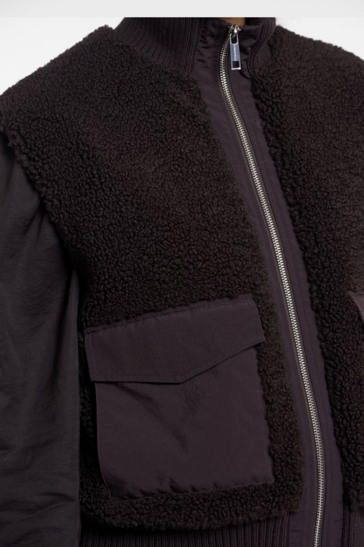 MIXED BODYWARMER PEATED