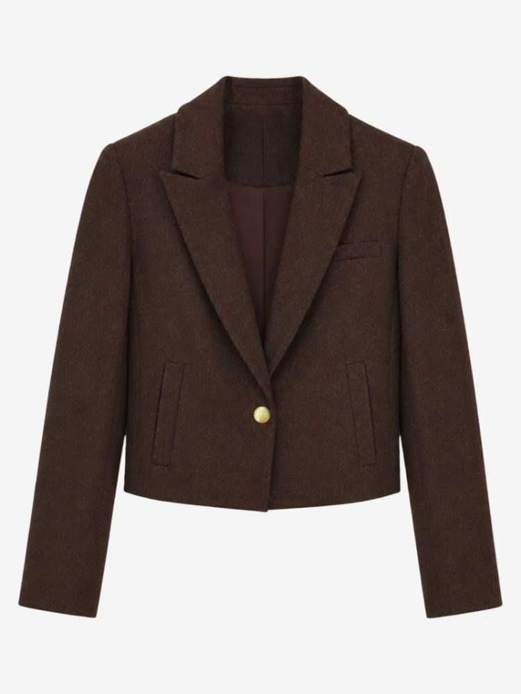 ANOU SHORT BLAZER CHOCOLATE CHIP
